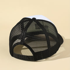 Men's Letter Embroidery Mesh Baseball Cap