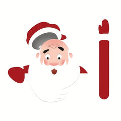 Christmas Car Decoration Sticker Funny Waterproof Self adhesive