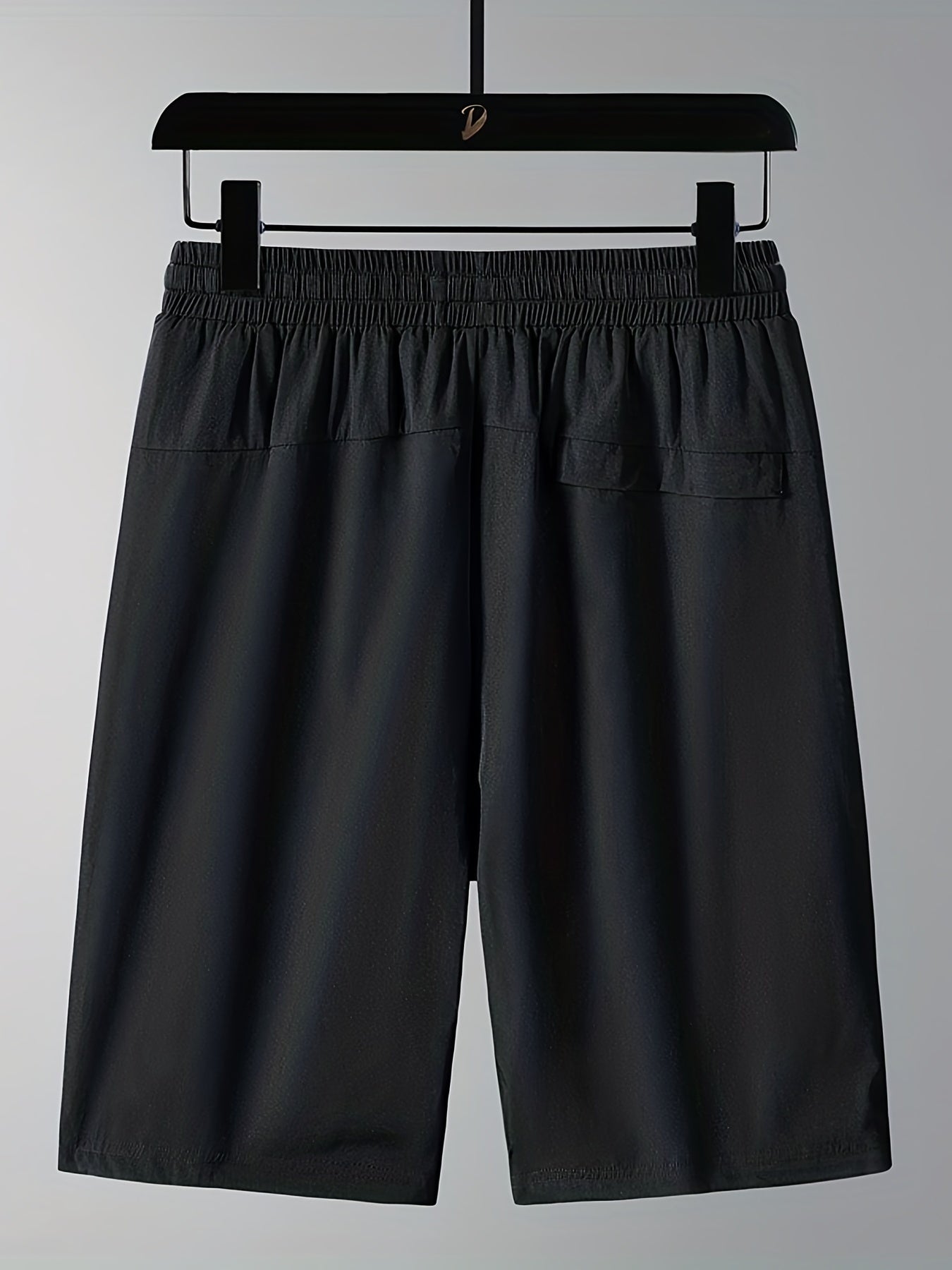 Men's Waves Print Drawstring Basketball Shorts Rapid Drying Gym Clothing