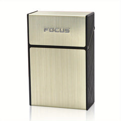Waterproof Cigarette Holder Box 20-Capacity Retro Business Cigar Case