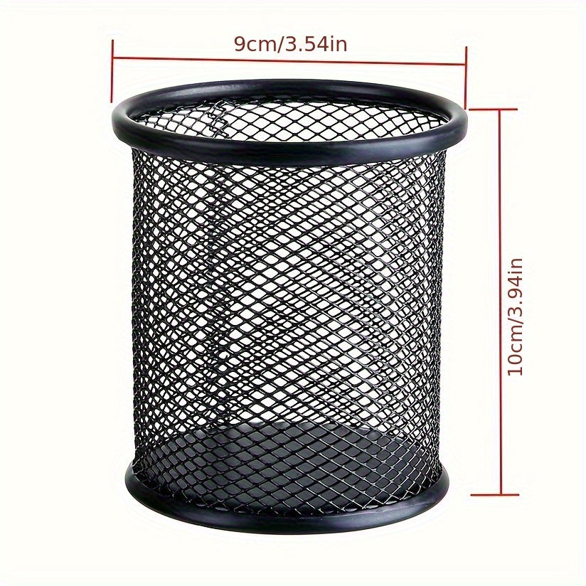 Iron Art Pen Holder for Students and Office Supplies