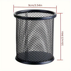 Iron Art Pen Holder for Students and Office Supplies