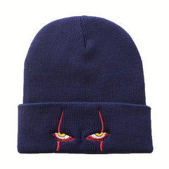 Scary Eyes Knitted Beanie Cap Anime Skull Caps Warm Knit