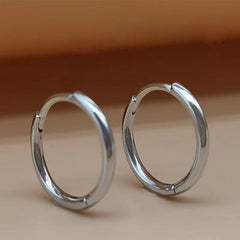 Stainless Steel Hoop Earrings Circle Ear Piercing Jewelry