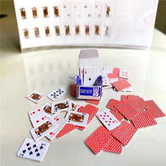 Mini Playing Cards Dollhouse Furniture Accessories Games Poker
