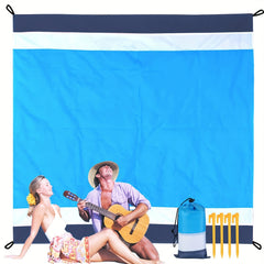 Portable Camping Nylon Picnic Mat Waterproof Plaid Beach Mat