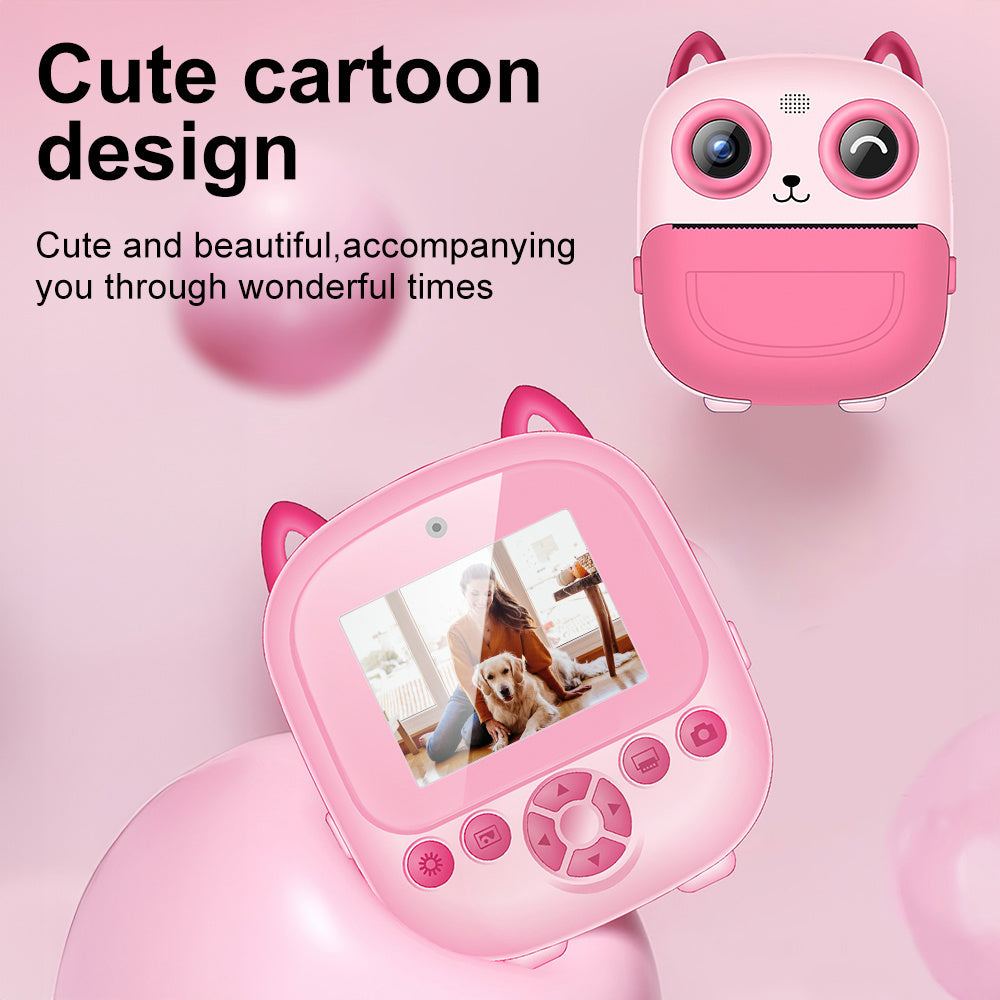 Portable Mini Photo Printer & Digital Camera for Kids USB C Charging