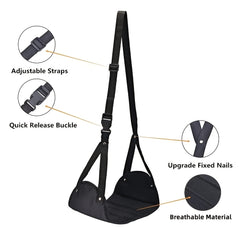 Airplane Footrest Portable Adjustable Strap Lightweight Leg Rest