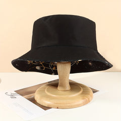 Starry Sky Musical Note Print Bucket Hat Lightweight Sunscreen Fisherman Cap