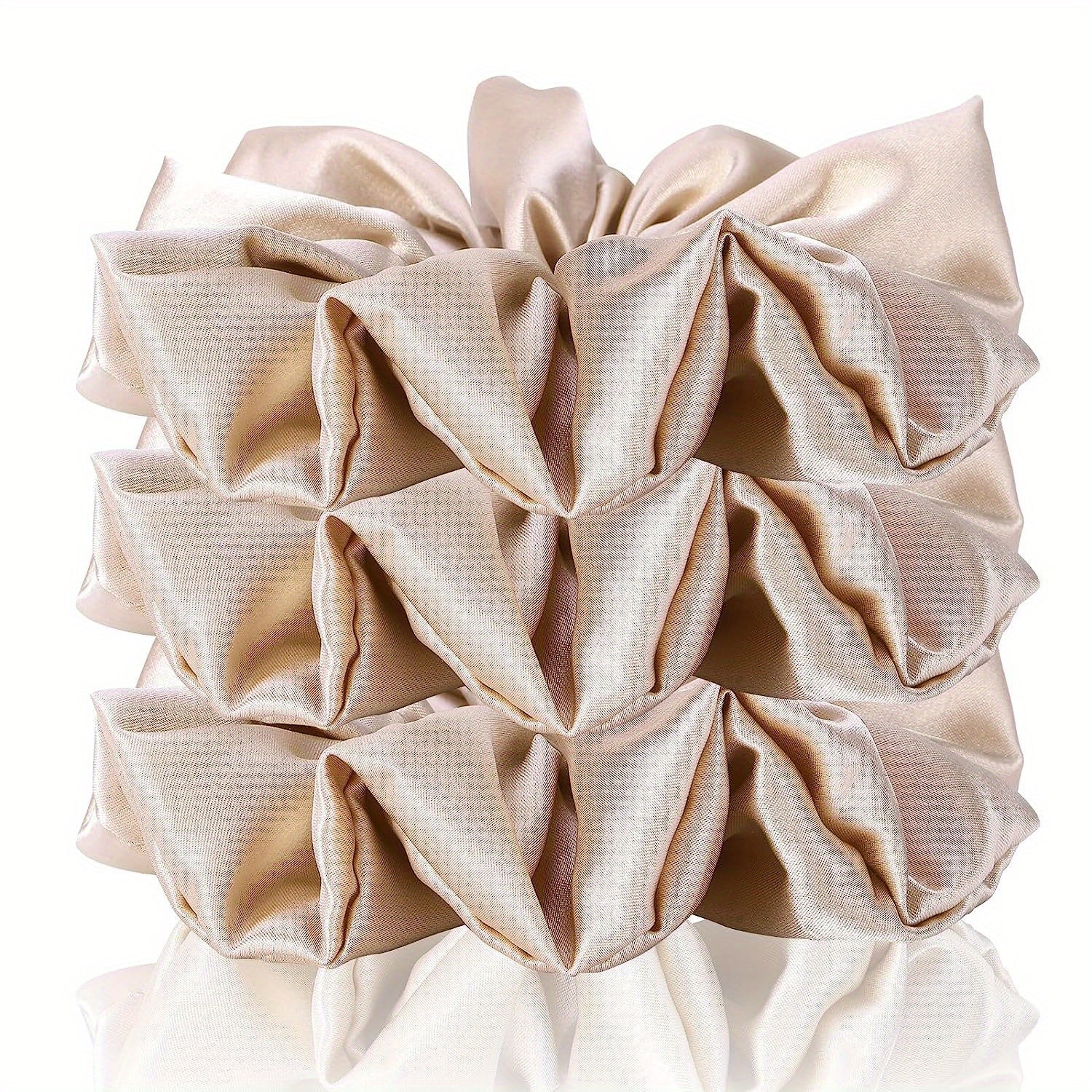 3 Pcs Large Satin Scrunchies Soft Stylish Hair Tie Hair Accessories