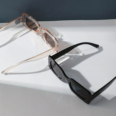 Rectangle Sunglasses for Women Men UV400 Sun Shades for Beach Travel
