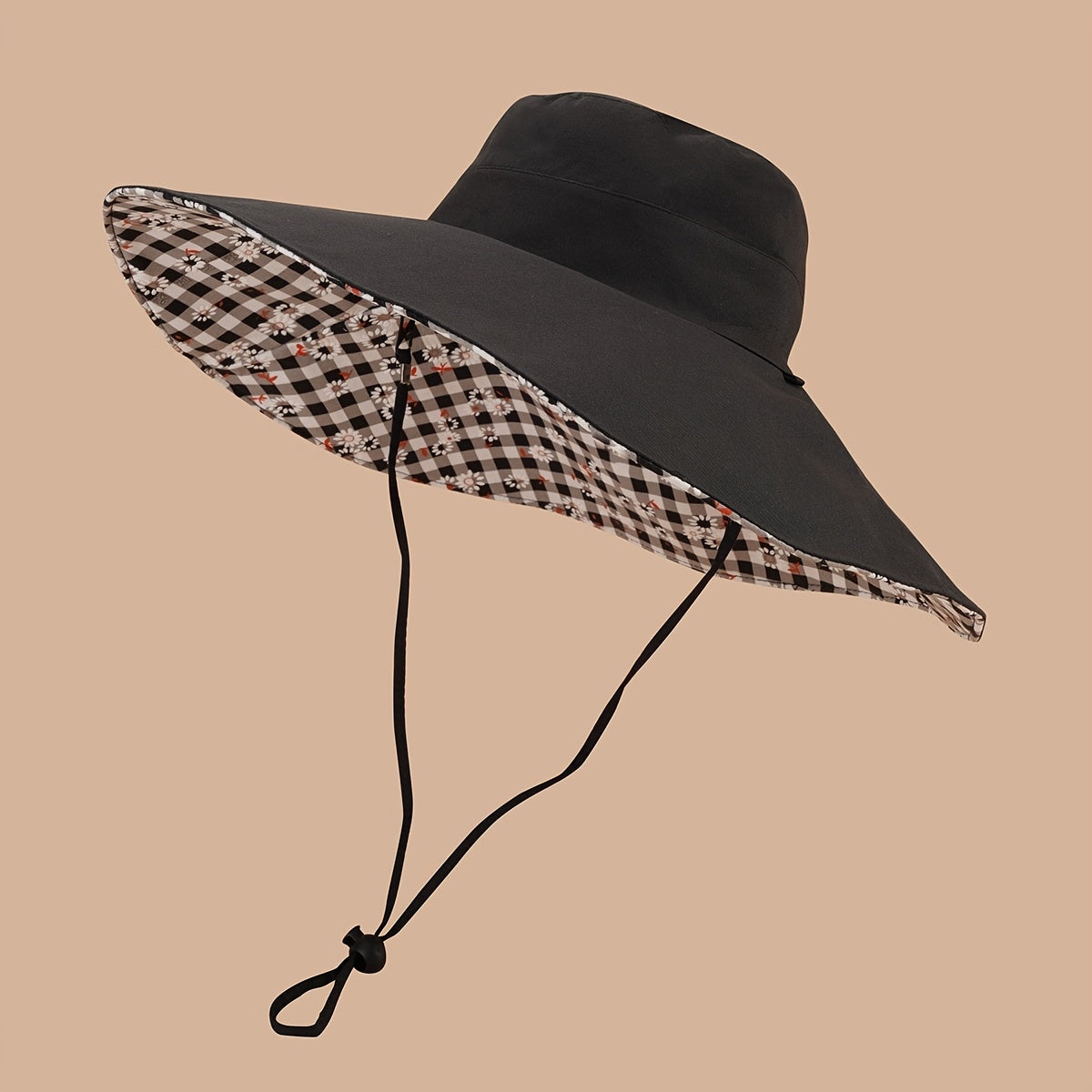 Solid Lightweight Bucket Hat Reversible Wide Brim Sun Hats