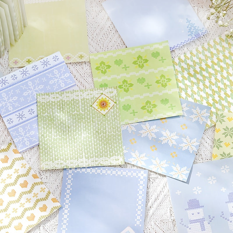 120pcs Fresh & Fabric Dance Sticky Note Paper 80mm