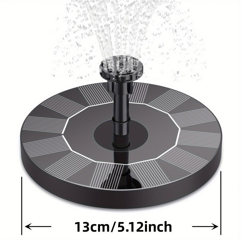 5W Solar Fountain Pump with 6 Nozzles for Bird Baths Ponds Gardens Fish Tanks