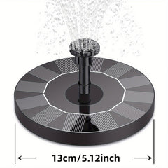 5W Solar Fountain Pump with 6 Nozzles for Bird Baths Ponds Gardens Fish Tanks