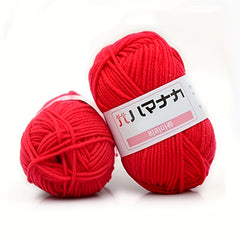 Milk Cotton Hand Knitted Thread 100 Acrylic 10pcs