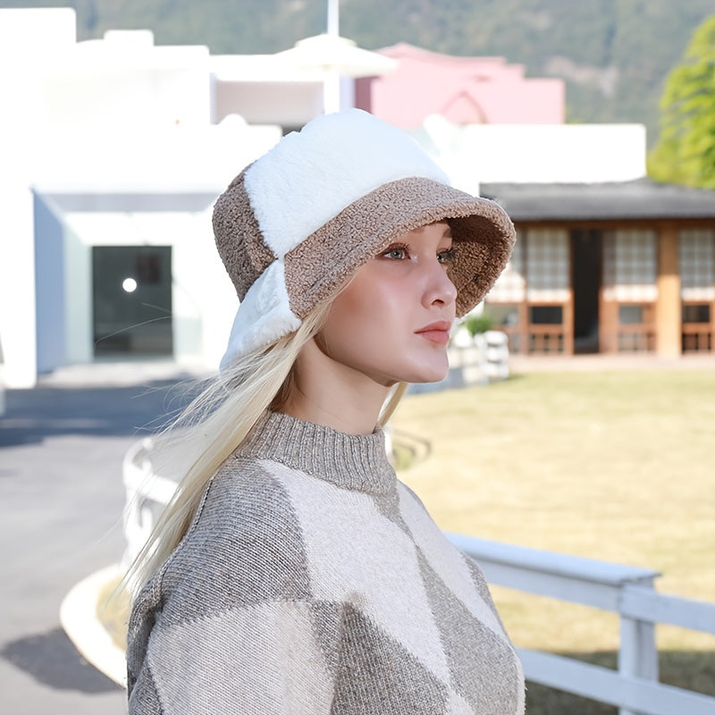 Multicolor Winter Bucket Hat for Women