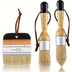 3pcs Waxed Painting Home Decoration Tail Set Round Head Pen Brush