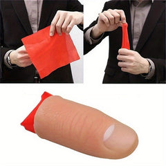 Magic Disappearing Finger Trick Scarf Red