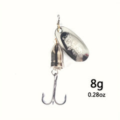 Artificial Sequin Fishing Lures Metal Spinner Spoon Bait Fishing Tackle 5g-19g