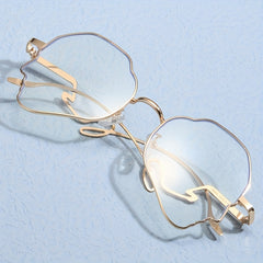 Funny Metal Frame Women Punk Y2K Sunglasses Street Eyewear