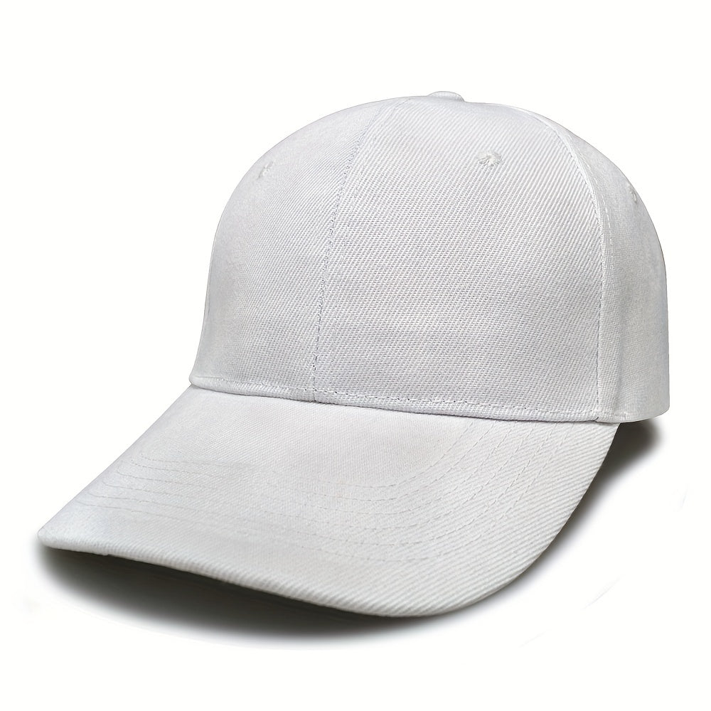 2pcs Solid Baseball Cap Lightweight Sunshade Dad Hats Couple Sun Hat