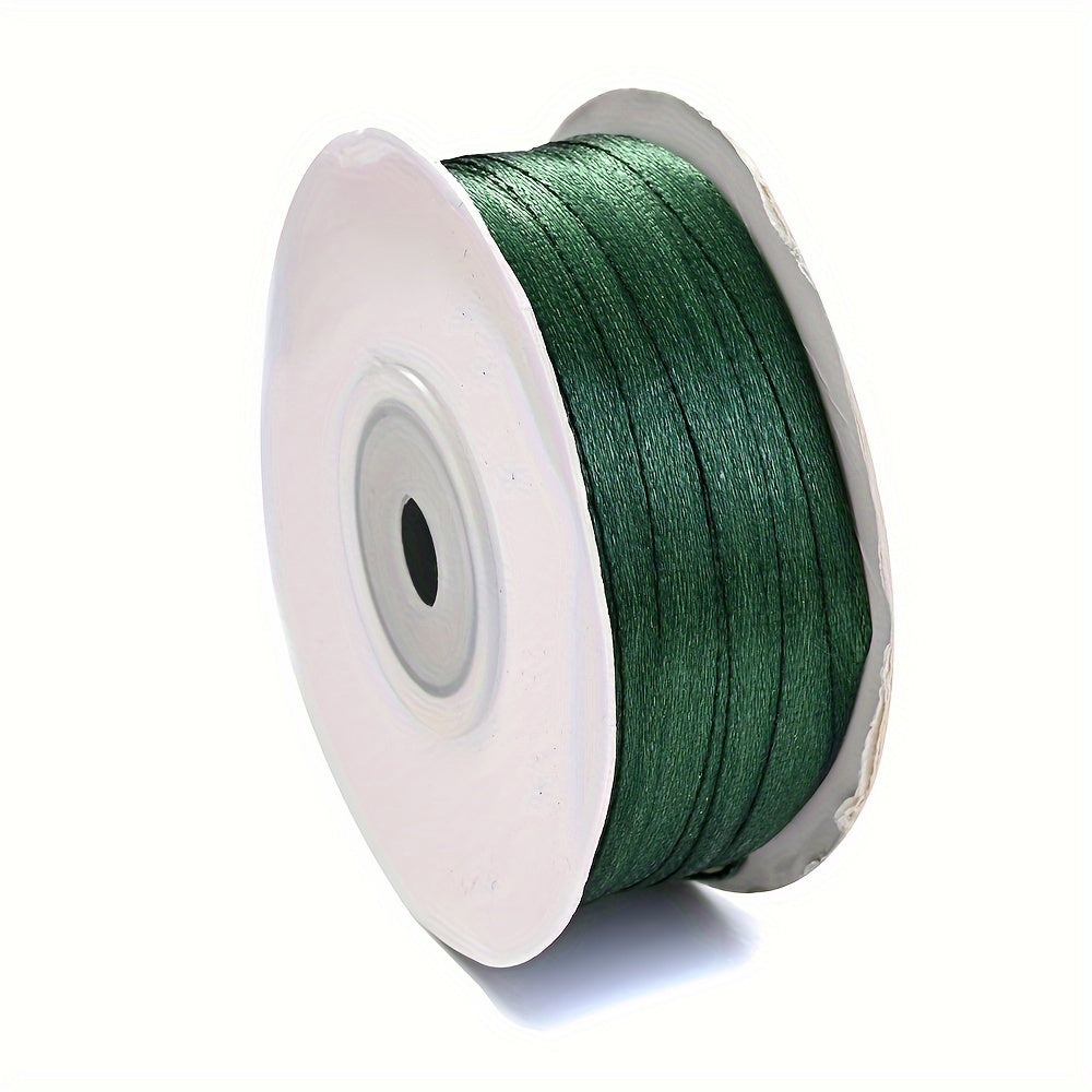 Thin Red Satin Double Face Crafts Ribbon 28 Cm X 86.87 M Roll