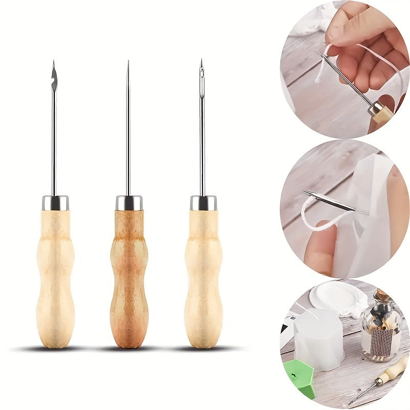 DIY Candle Making Punch Tool Round Hole Cone Crochet Hand Drill