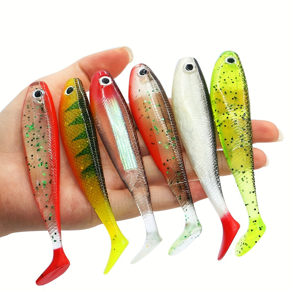 2pcs 12g T Tail Soft Fishing Lures Artificial Wobblers Fishing Tackle