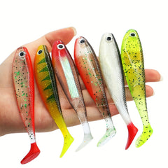 2pcs 12g T Tail Soft Fishing Lures Artificial Wobblers Fishing Tackle
