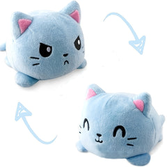 Reversible Cat Plush Animals Stuffed Flip Kids Double Sided Doll Toy