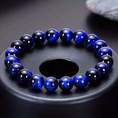 Tiger Eye Stone Bracelet Men's Jewelry 6 8 10MM DIY Hand String