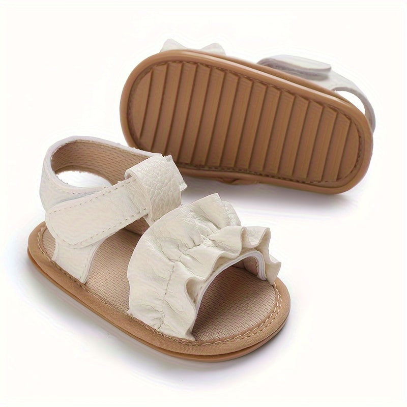 Baby Girls Open Toe Sandals Breathable Lightweight Anti Slip Sandals