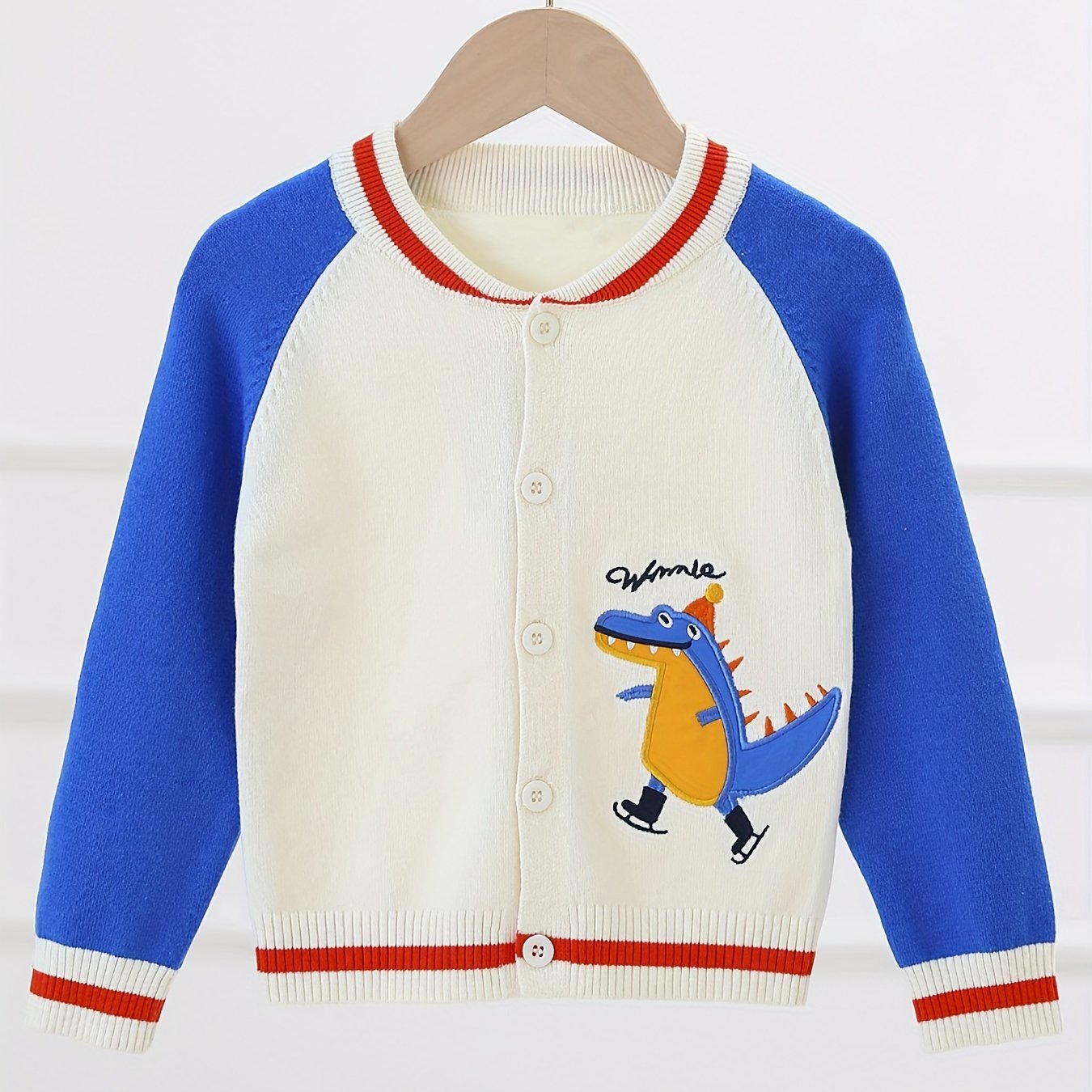 Dinosaur Cartoon Boys Jacket Spring Fall Outwear Kids