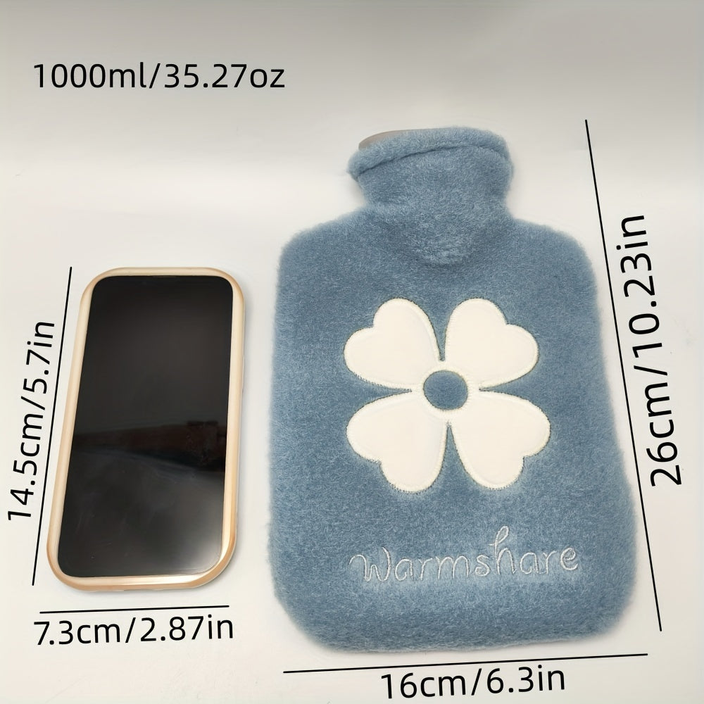 Plush Covered Hot Water Bag Home Office Travel