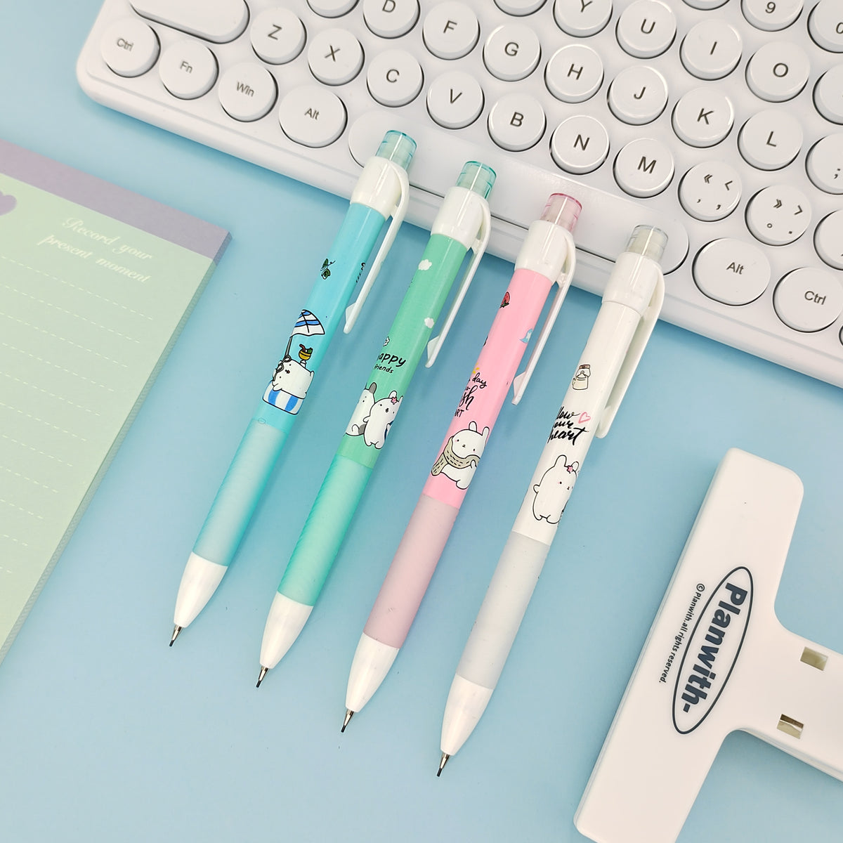 4pcs Mechanical Pencil 0.5 0.7 Student Stationery Supplies