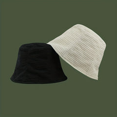 Mesh Ruched Bucket Hat Sunshade Basin Hat