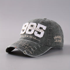 Adjustable Brim Embroidery Baseball Cap for Outdoor Sport