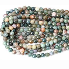 Natural Agate Gemstone Round Loose Beads DIY Jewelry Making