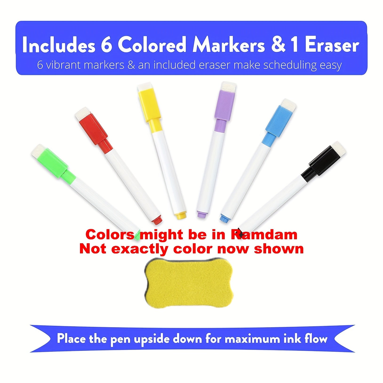 Magnetic Acrylic Calendar For Fridge 2 Pcs Clear Dry Erase Board