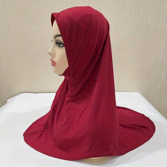 Girls Plain Soft Arab Hijab For 3 8Years Old