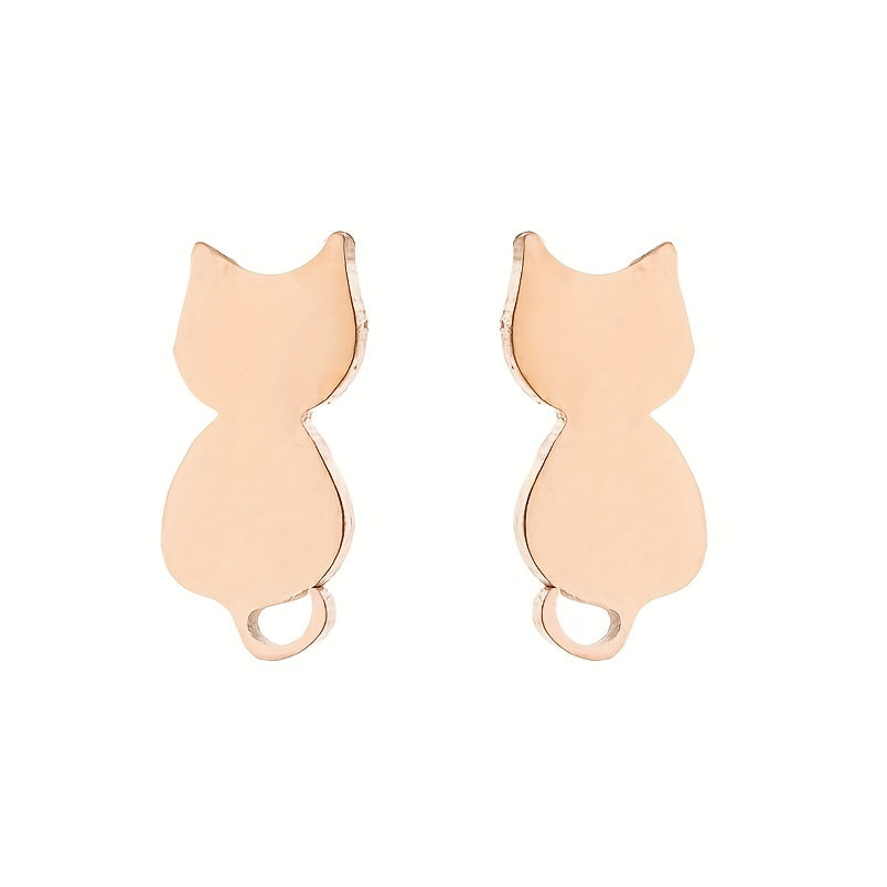 Stainless Steel Animal Stud Trinkets Earrings