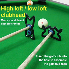 Portable Billiards Pole Holder with Adjustable Forks