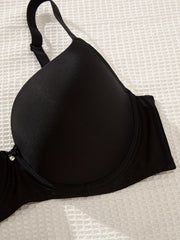  Full Coverage Push Up T-shirt Bra with Adjustable Straps