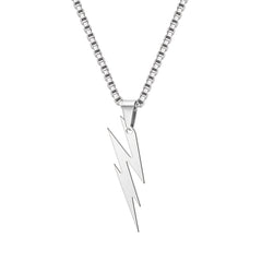 Personality Lightning Necklace Geometric Necklace for Men