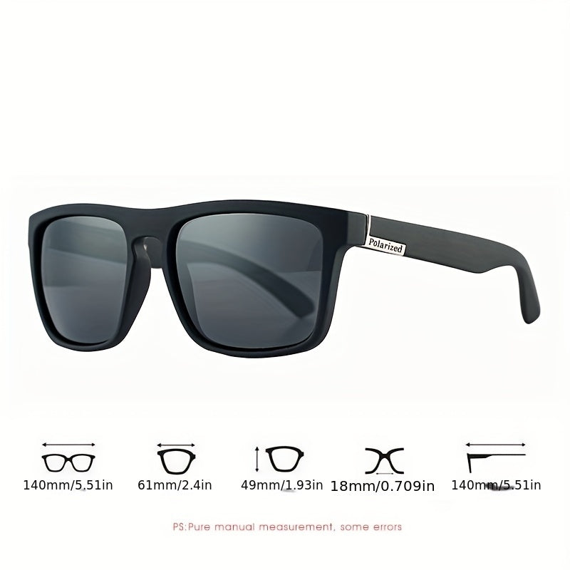 Men's Vintage Square Polarized Sunglasses UV400
