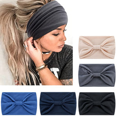 Solid Wide Headband for Sports and Daily Use