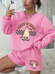  Halloween Casual Outfits Two Piece Set Women's Plus