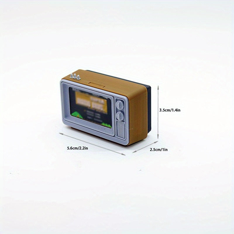 Miniature Retro TV and Game Console for Dollhouse