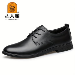 LAORENTOU Men's Brogue Pointed Toe Oxford Shoes Dress Shoes Durable Non Slip